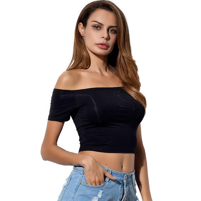 Crop top s palim ramenima - 5 boja 1