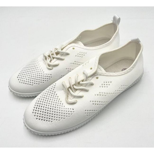 Дамски платнени обувки - бели 17W11 - 2, Размери: ZO_7121268c-a6c6-11ec-9e6a-0cc47a6c9370 1