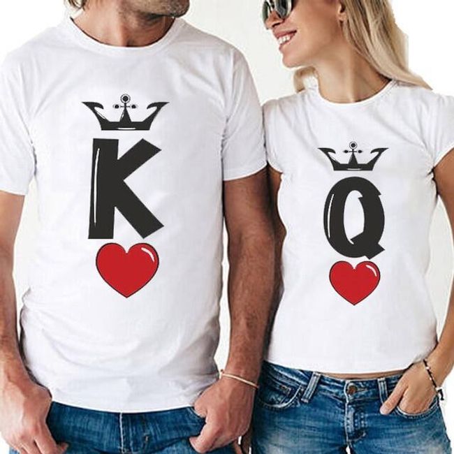 Тениска за двойка Valentine 1