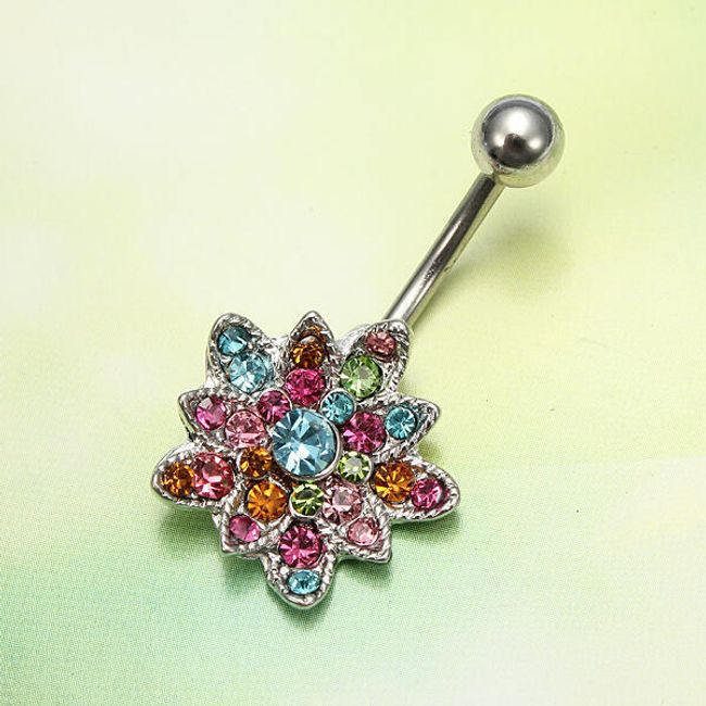 Tarka köldök piercing 1
