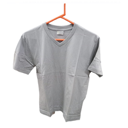 Дамска тениска с V-образно деколте - сива, размери XS - XXL: ZO_268298-S