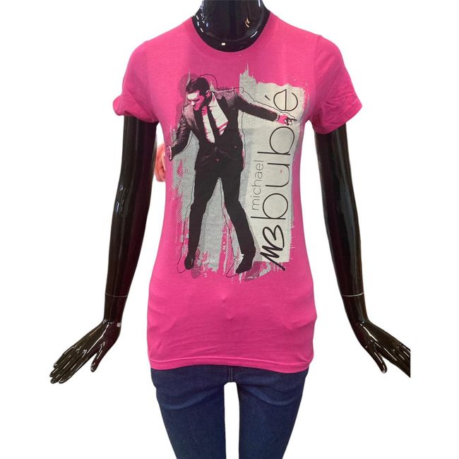 Ženski triko - Michael Bublé - roza, velikosti XS - XXL: ZO_154987-M 1