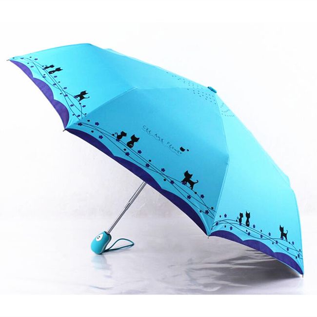 Összecsukható esernyő macska motívummal - 4 változat 1
