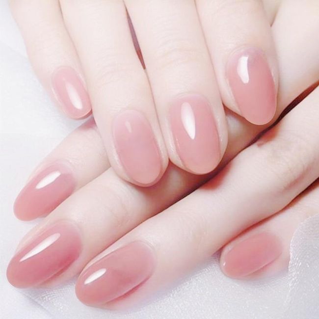 24 komada/kutija Dugački lijes Lažni nokti Art Rose s ljepilom Nosivi Nude Pink Bijela Boja Jelly Nails Tips Full Cover Press On Nails SS_1005005368194737-CS-46 1