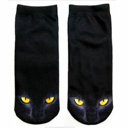 Дамски чорапи с котешки принт