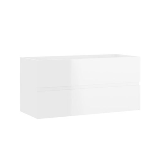 Шкаф под умивалника бял висок гланц 90x38,5x45 cm ПДЧ ZO_804761-A 1