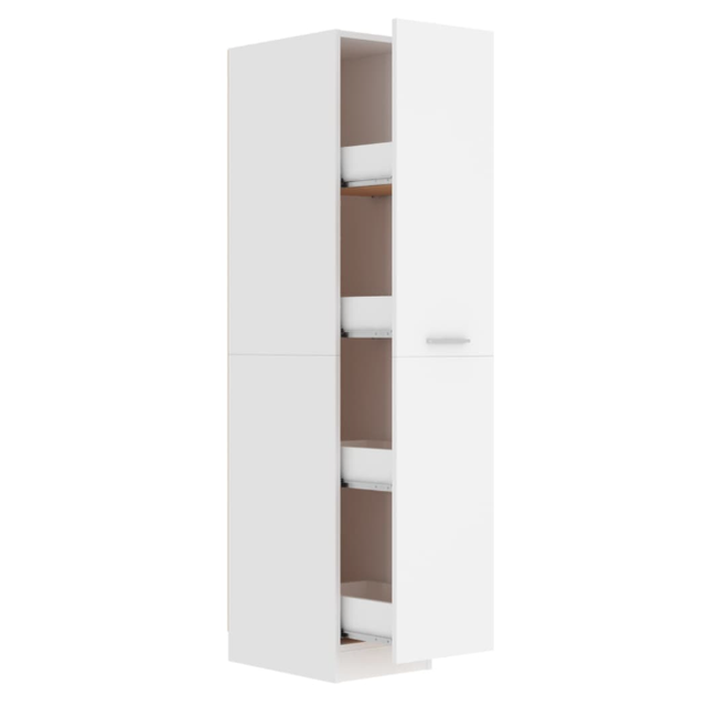 Úložná skříňka bílá 30 x 42,5 x 150 cm dřevotříska ZO_804220-A 1