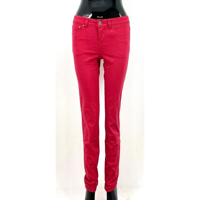 Spodnie płócienne damskie/dziewczęce - Czerwony, Rozmiary tekstylne KONFEKCJA: ZO_27ffc878-a135-11ec-96cb-0cc47a6c9c84 1