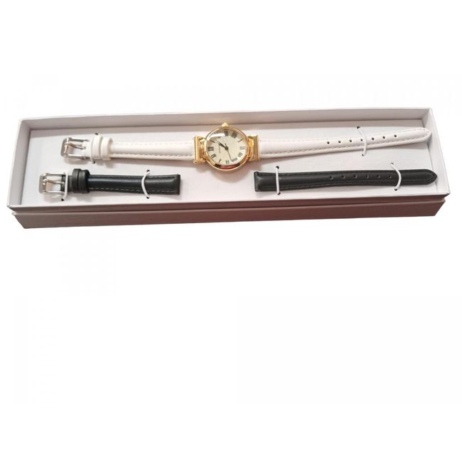 Dámske elegantné hodinky s 2 vymeniteľnými remienkami ZO_158770 1