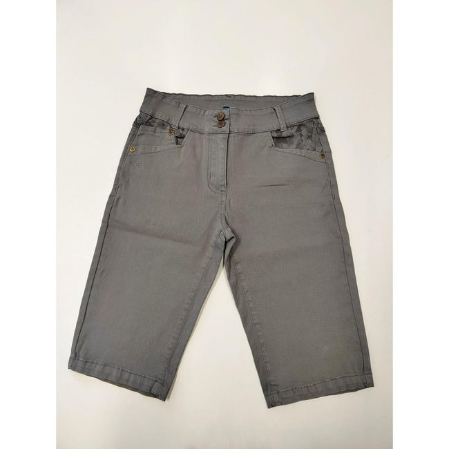 Дамски къси панталони PARIVA - W сиво, Текстилни размери CONFECTION: ZO_202928-36 1