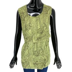 Bluză de damă la modă cu închidere la spate, ANIMALE, verde cu model, mărimi XS - XXL: ZO_113288-S