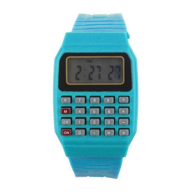 Silikonowy zegarek z kalkulatorem 1