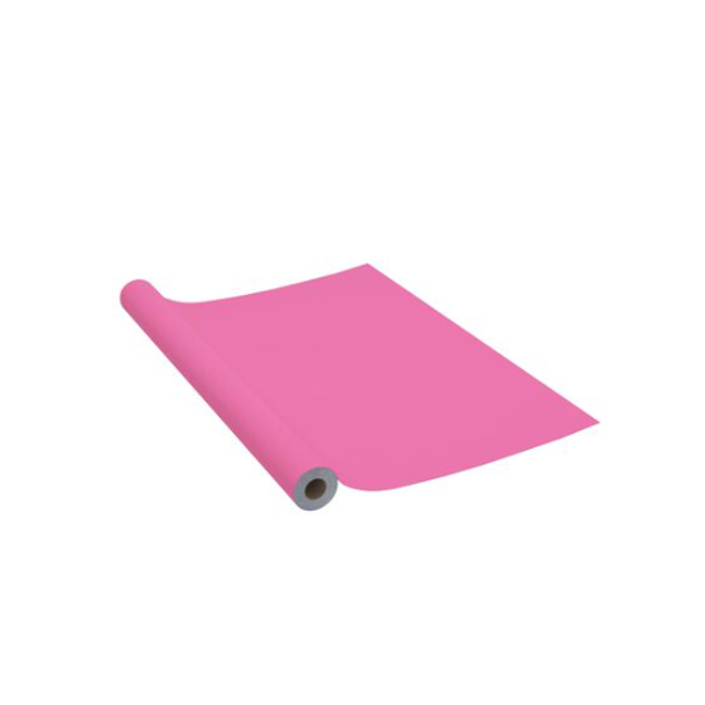 Samoprzylepna tapeta na meble różowy wysoki połysk 500 x 90 cm PVC ZO_326146-A 1