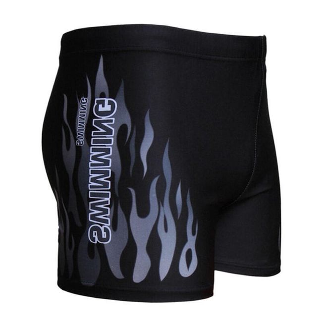 Мъжки къси панталони за плуване с пламъци - 3 цвята 1