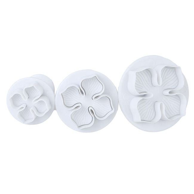 Vykrajovátko na fondant ve tvaru hortenzie - 3 kusy 1
