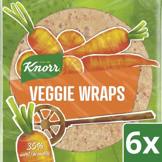 Veggie wraps - mrkvové tortilly 370g ZO_9968-M5911 1