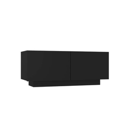 TV asztal fekete 100 x 35 x 40 cm forgácslapból ZO_804437-A