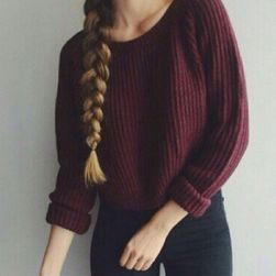 Sweterek bordowy - rozmiar 2 - 5
