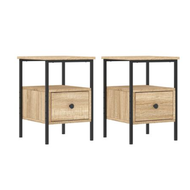 Nočné stolíky 2 ks dub sonoma 34 x 36 x 50 cm kompozitné drevo ZO_826046-A 1