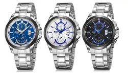 Muški luksuzni metalni sat sa kalendarom - 3 varijante