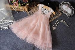 Dívčí šaty s perličkami - 3 barvy