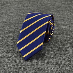 Cravată pentru bărbați de culoare albastru-auriu
