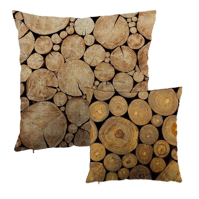 Poszewka na poduszkę w drewnie - 2 warianty 1
