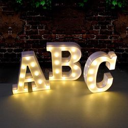 LED letter Amber