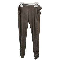 Dámské 3/4 legíny Bershka tmavě hnědé řasením, Velikosti XS - XXL: ZO_38c86fb8-11ca-11ef-8007-aa0256134491