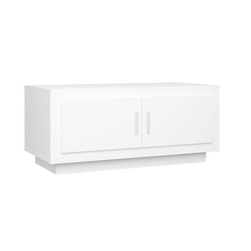 Konferenční stolek bílý 102 x 50 x 45 cm kompozitní dřevo ZO_811808-A