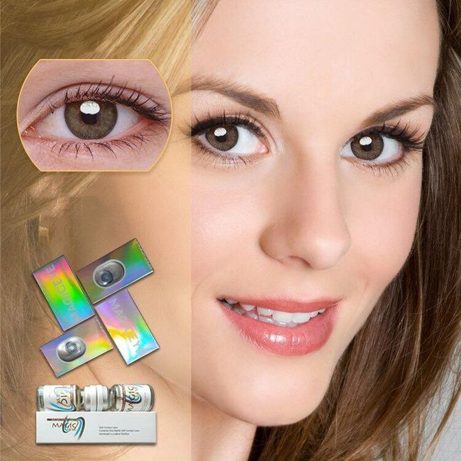 2ks Farebné kontaktné šošovky Očný make-up AV_SKU222118J 1