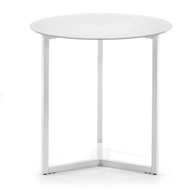 Bílý odkládací stolek Marae, ⌀ 50 cm ZO_269753 1