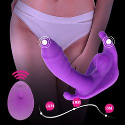 Vibrator cu stimulator pentru femei DV578