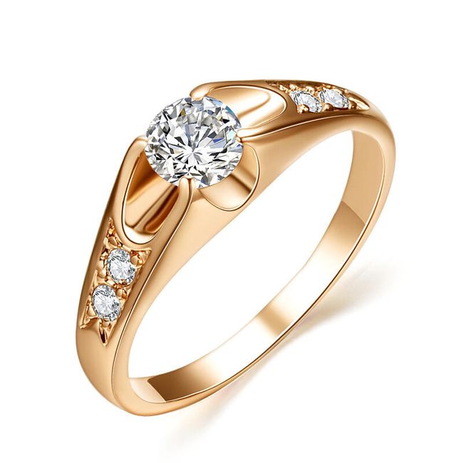 Ženski verenički prsten - 2 boje 1