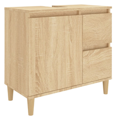 Koupelnová skříňka dub sonoma 65 x 33 x 60 cm kompozitní dřevo ZO_819823-A
