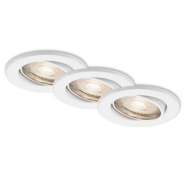 3 LED ugradbena svjetla, Ø 8,6 cm, 5 W, bijela ZO_B1M-06416 1