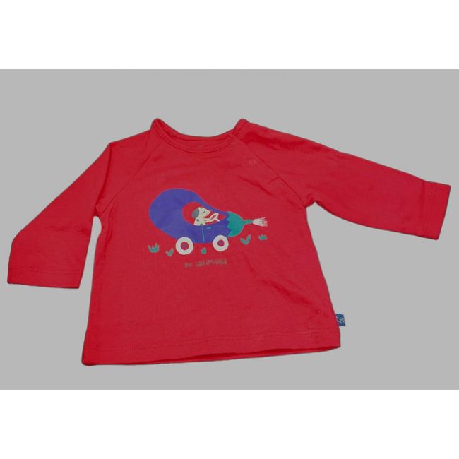 Koszulka dziecięca, Petits, czerwona z nadrukiem, Rozmiary DZIECIĘCE: ZO_e32e1fa8-9e11-11ed-bf01-9e5903748bbe 1