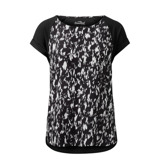 Дамска риза с къс ръкав от вискоза - черно и бяло, размери XS - XXL: ZO_6453dd5c-9887-11ec-8998-0cc47a6c9c84 1