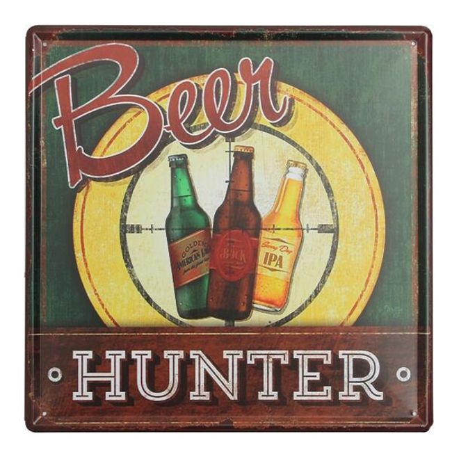 Retro fém jel Beer hunter 1