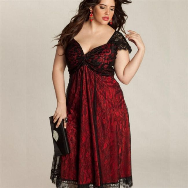 Dámské šaty plus size Evette 1