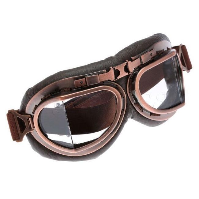 Retro brýle pro motorkáře - 5 variant ztmavení skel 1