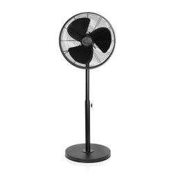 Kovinski stoječi ventilator Ø 40 cm v črni barvi ZO_166552