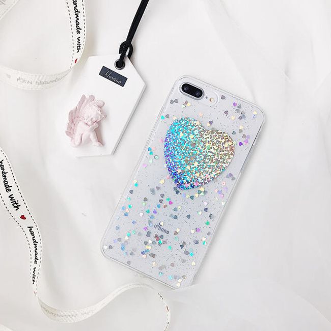 Stylový kryt se srdíčky - iPhone 6, 6s, 6 Plus, 6s Plus, 7, 7 plus, 8, 8 plus, X 1