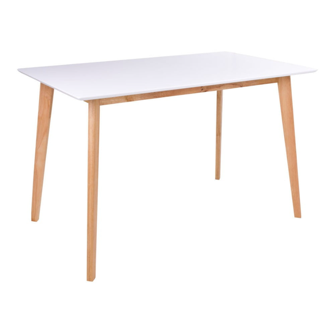 Jedálenský stôl s bielou doskou Vojens, 120 x 70 cm ZO_98-1E7645 1
