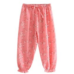 Pantaloni de fete cu flori - 4 culori