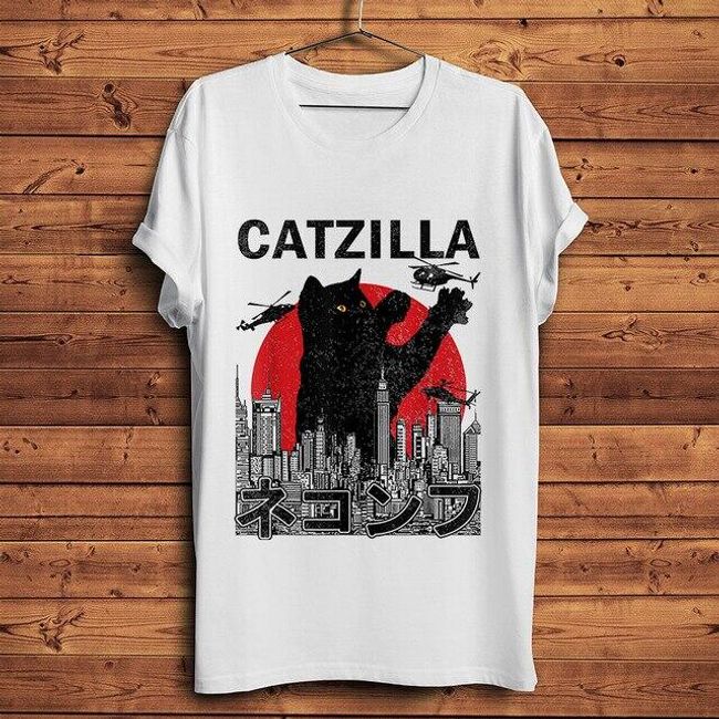 Męska koszulka z krótkim rękawem Catzilla 1