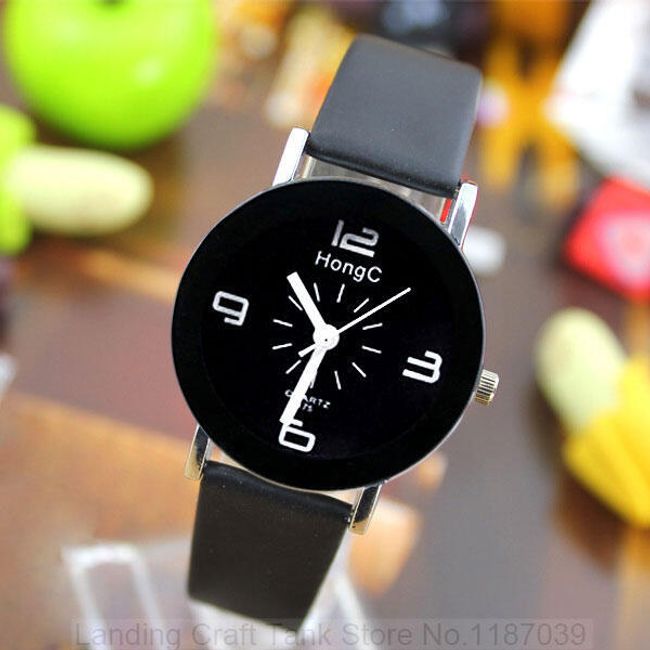 Unisex hodinky s širokým rámečkem - 2 barvy 1