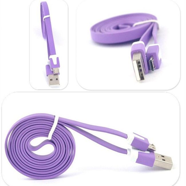 Micro USB datový a nabíjecí kabel - 1 m 1