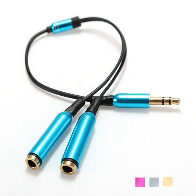 Rozdvojka pro 3,5 mm sluchátkový konektor - 4 barevné provedení 1