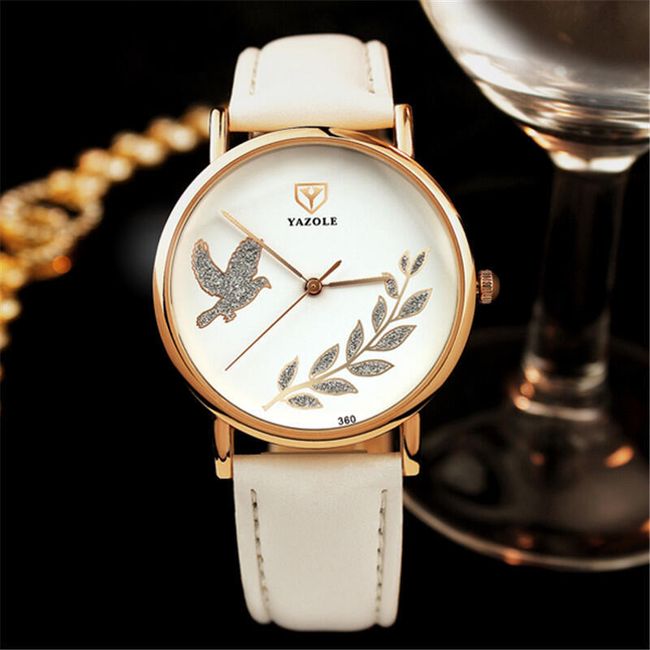 Elegatní dámské hodinky s motivem holubice 1